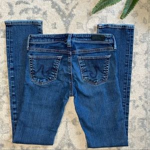 AG l Adriano Goldschmied The Stevie Slim Straight Jeans Size 25R